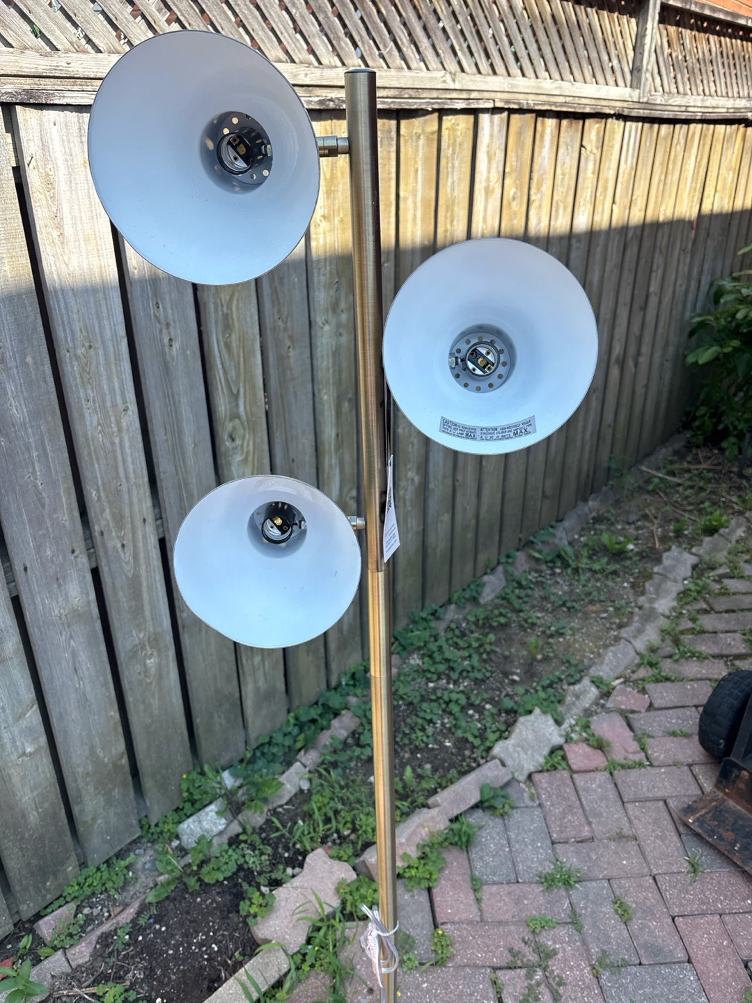 3-Arm Floor Lamp - Brushed Nickel