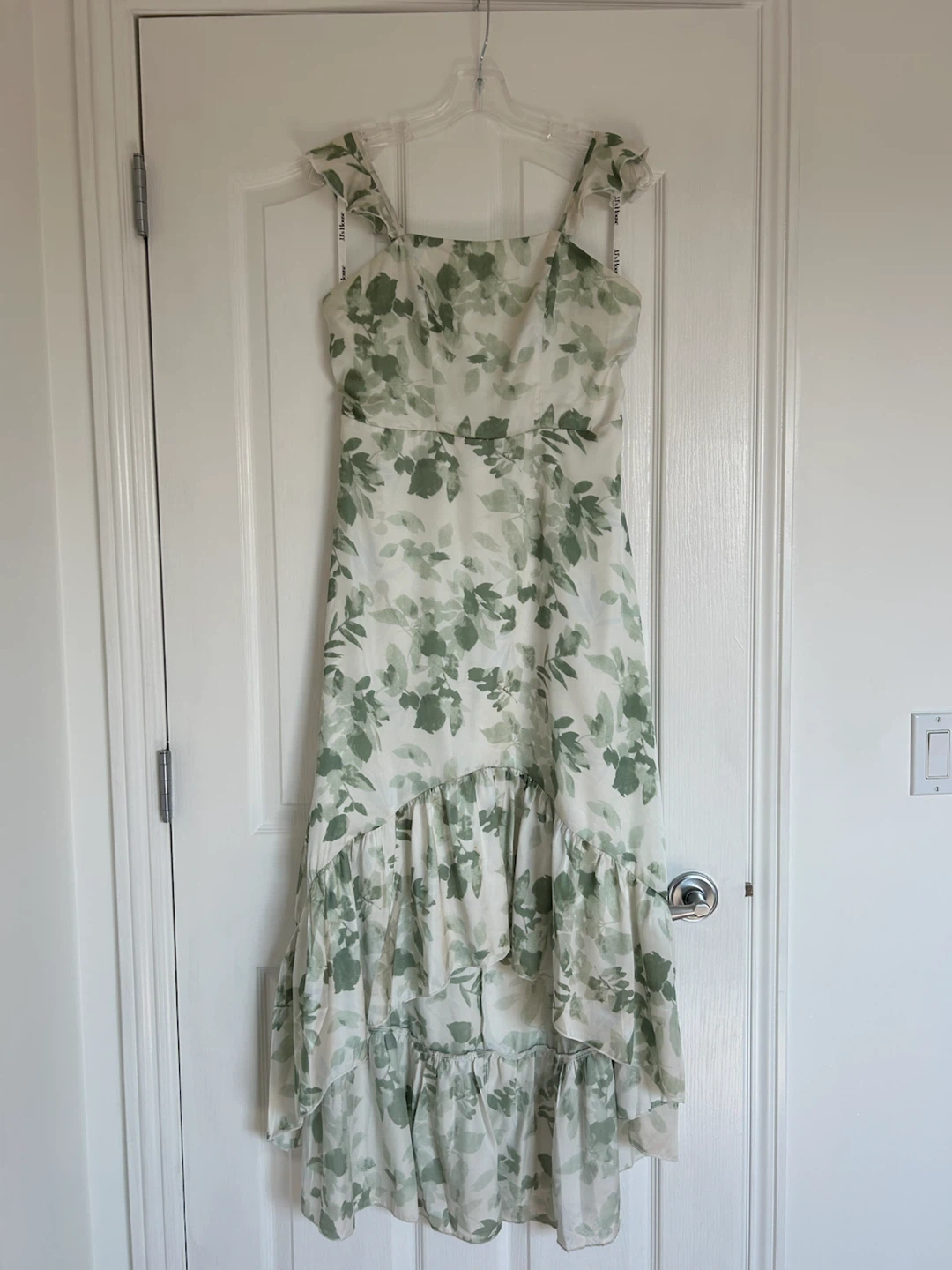 Green & White Floral Dress