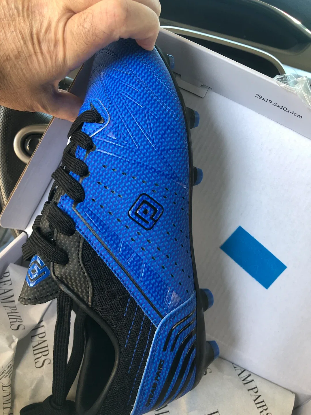 Dream Pairs Blue Soccer Cleats - photo 4