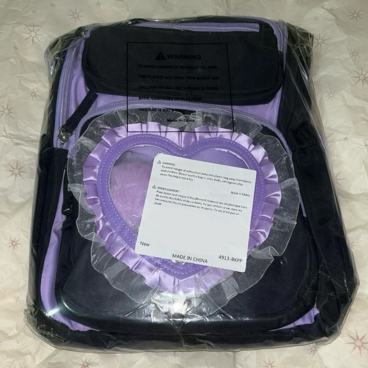 Brand New Purple & Black Backpack - photo 2