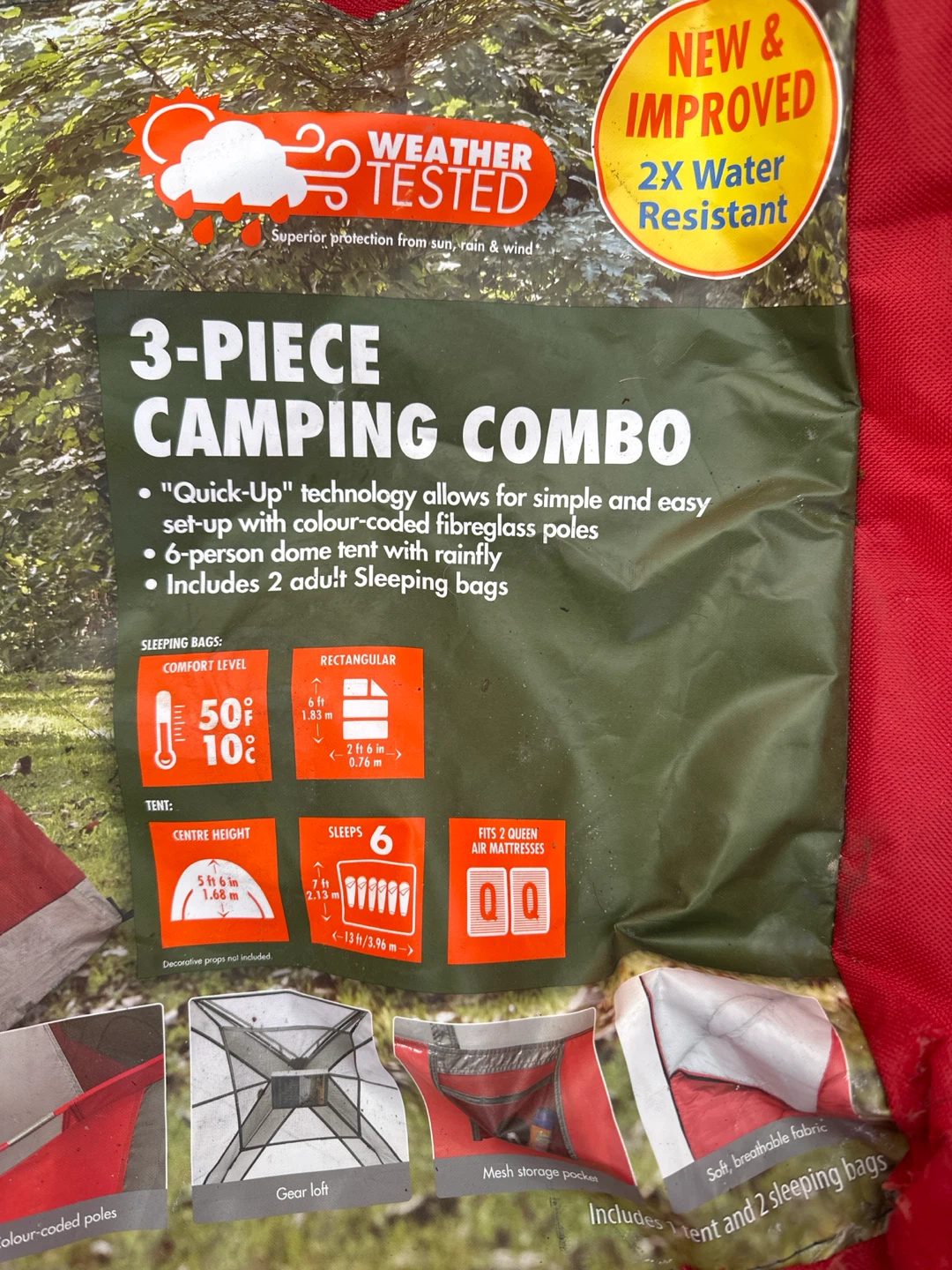 Ozark Trail 6-Person Dome Tent Combo with 2 Sleeping Bags - photo 5