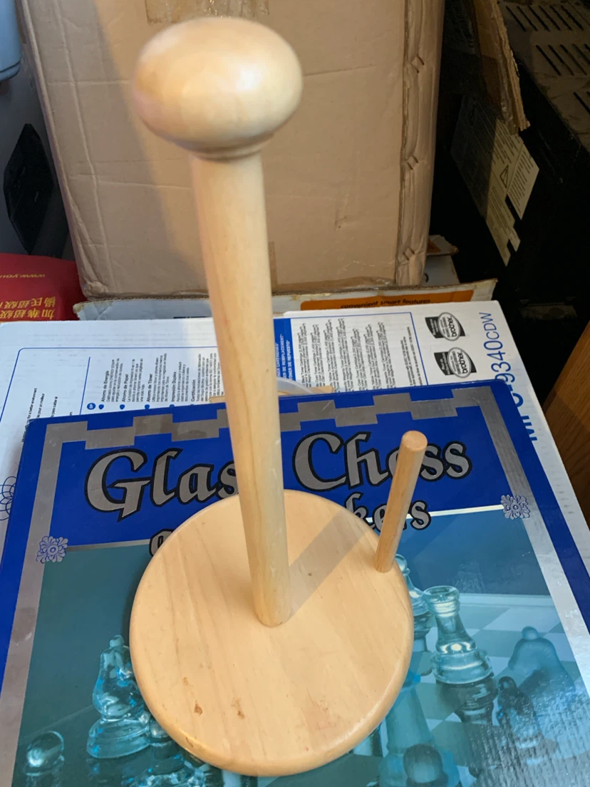 Wooden Paper Towel Holder