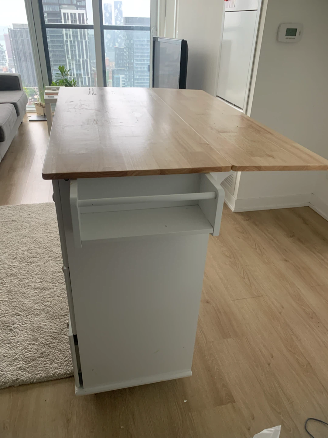 Kitchen Island with Drop Leaf - photo 3