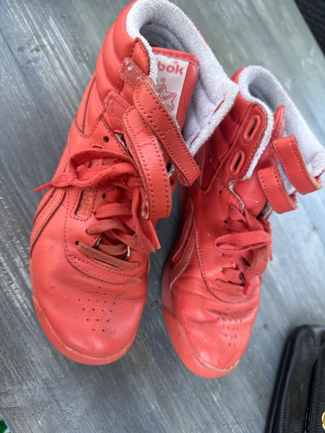 Well loved Reebok Freestyle Hi Top Sneakers - 36 size 6