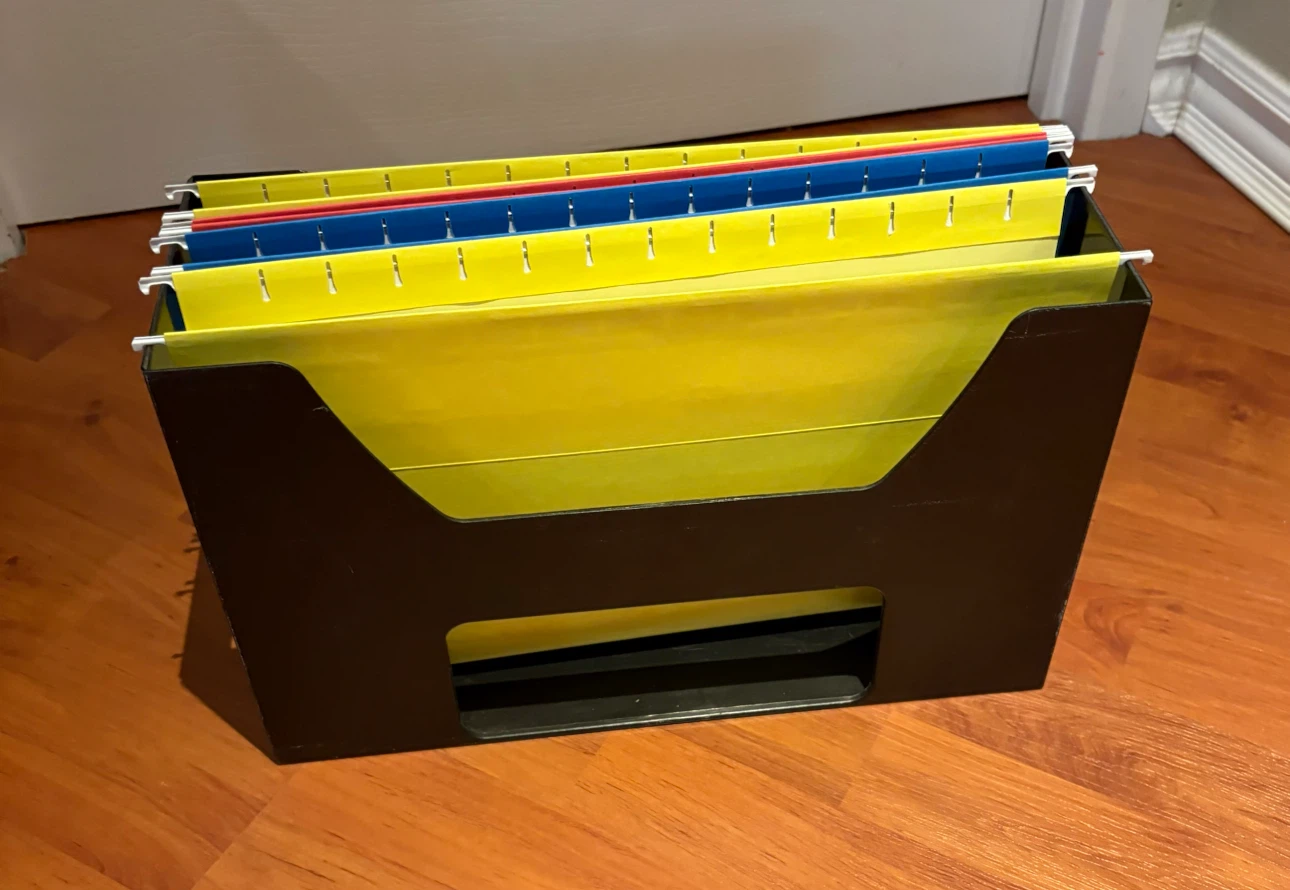 Hanging File Folder Organizer with Folders - photo 2