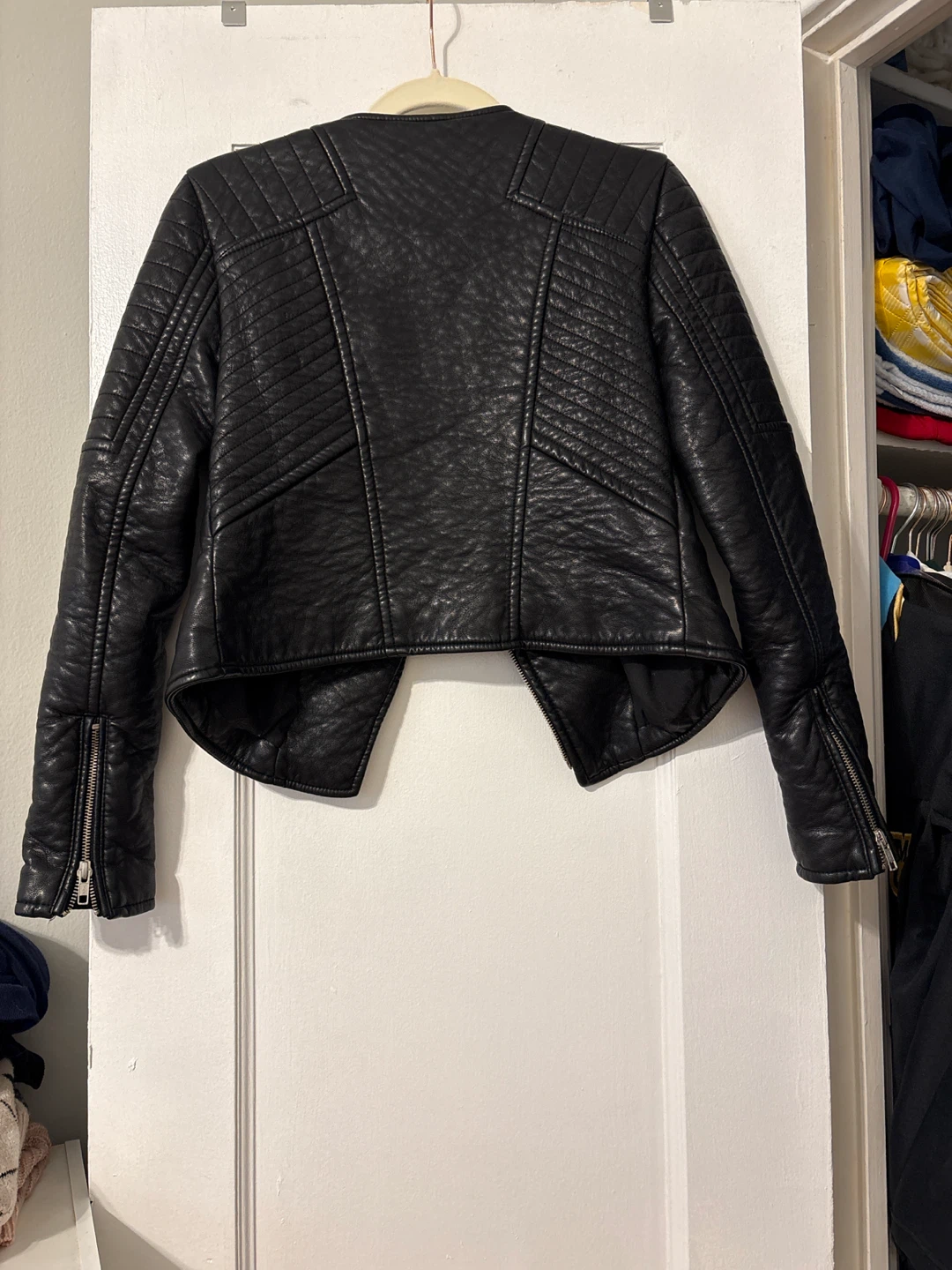 Faux Leather Jacket - photo 4
