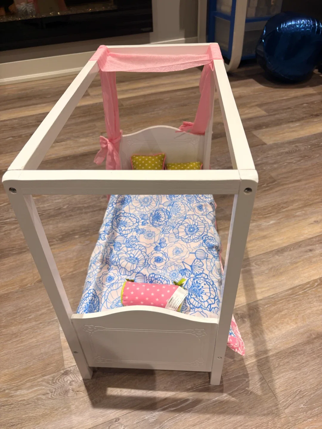 American Girl Doll Bed with Canopy and Bedding - photo 3
