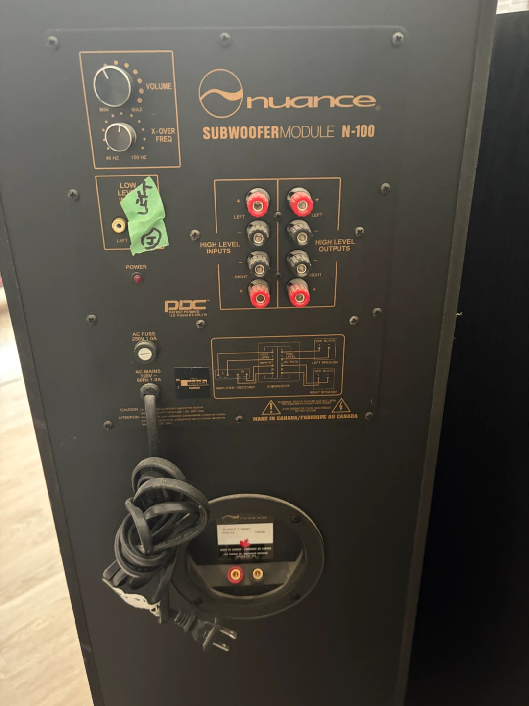 Nuance T1 Baby Speakers and Subwoofer Module N-100 - photo 2