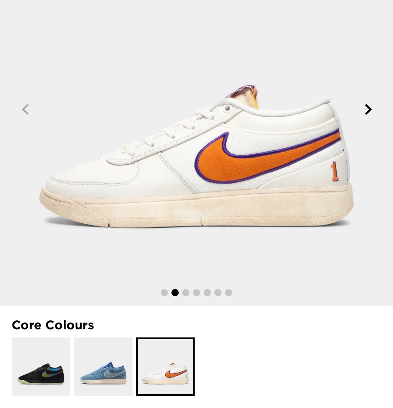 Nike Book 1 Sail / Clay Orange - Court Purple - photo 5