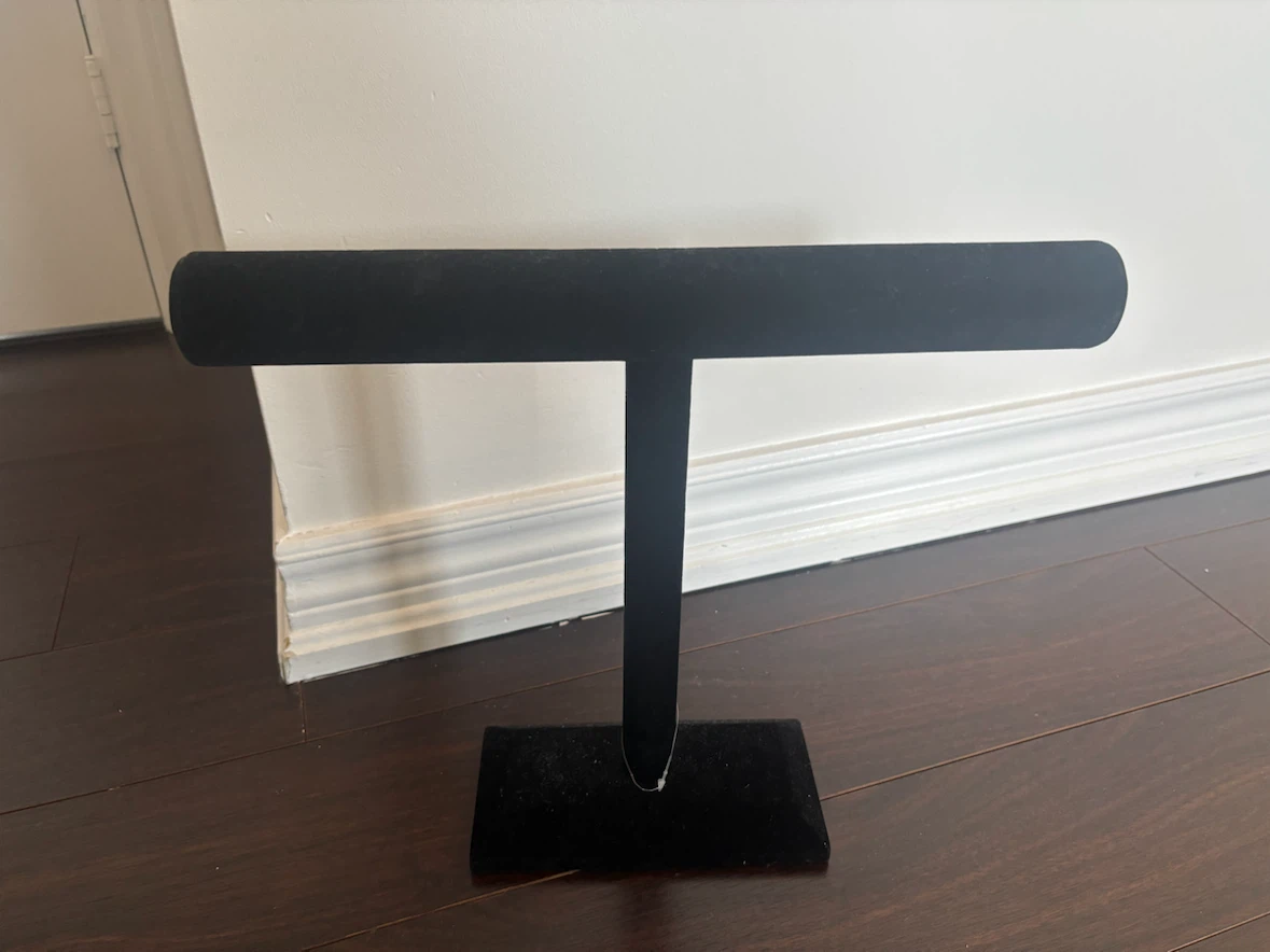 Black T-Bar Bracelet Holder