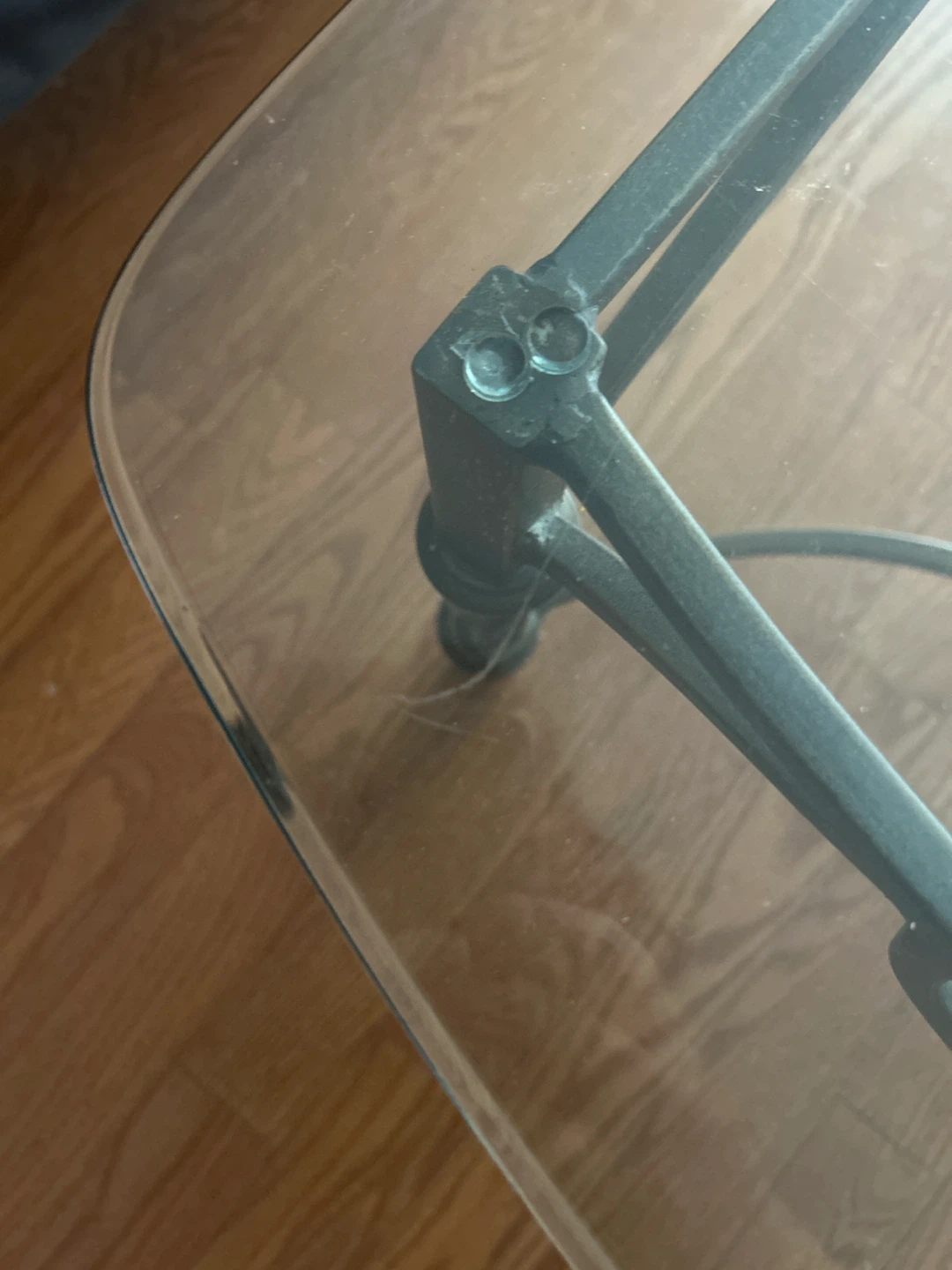 Glass Coffee Table / Metal Frame - photo 5