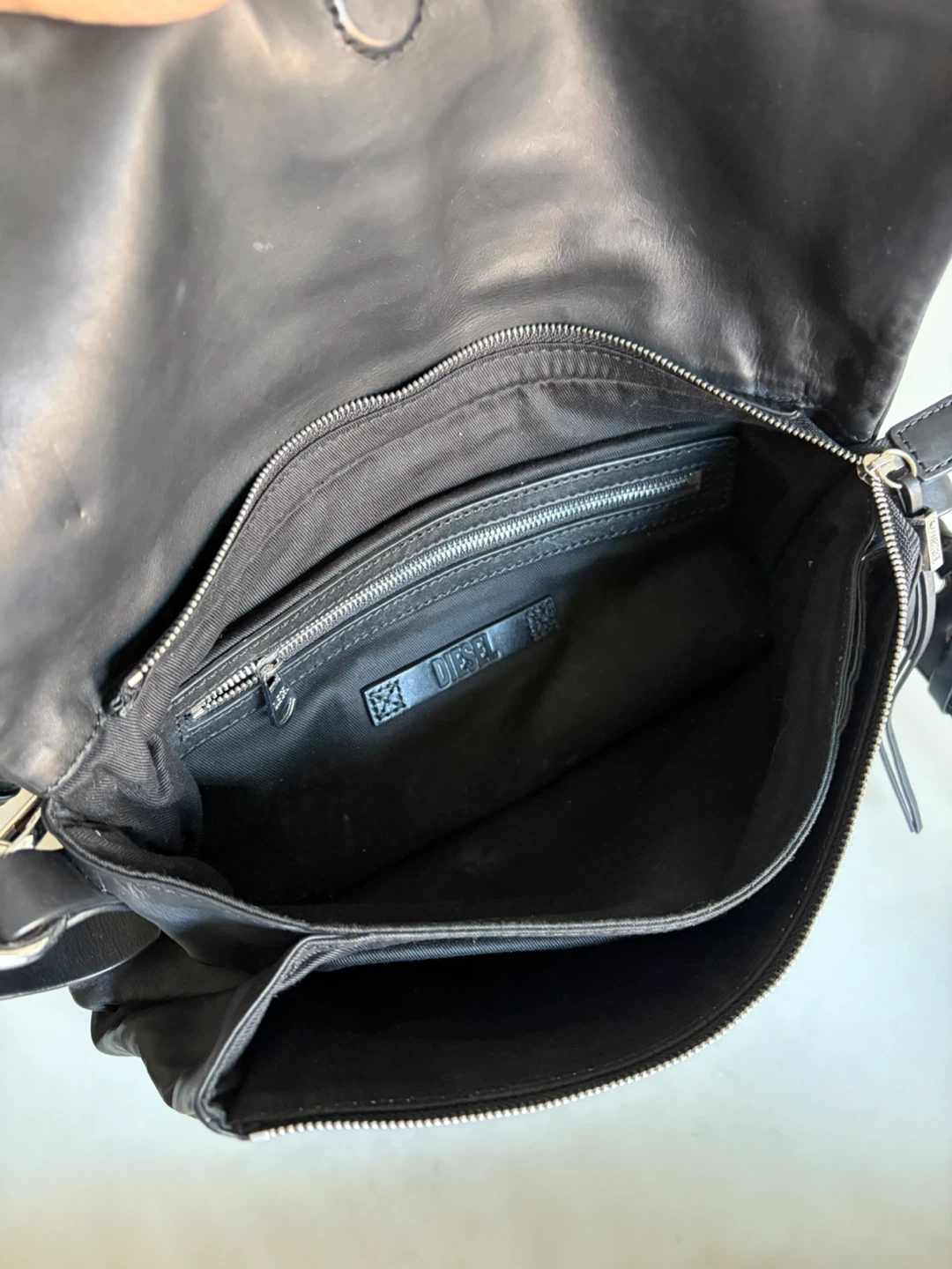Diesel Black Leather Clutch/Shoulder Bag - photo 2