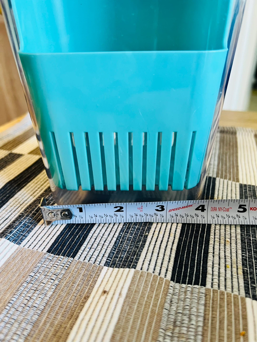 Teal asparagus/herb Storage Container with Lid - photo 3