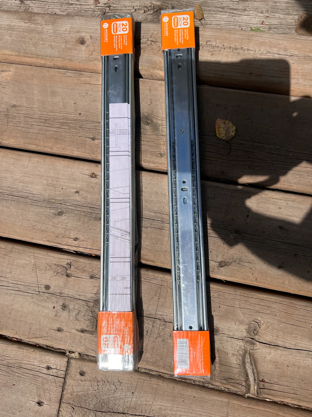 Hickory 20 Inch Drawer Slides