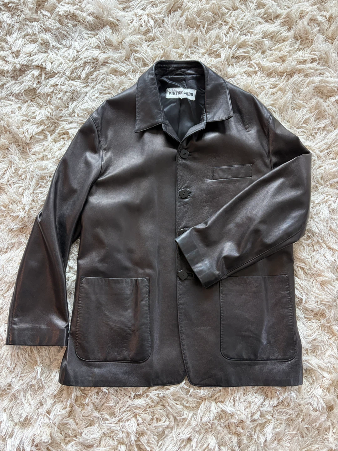 Lambskin leather jacket