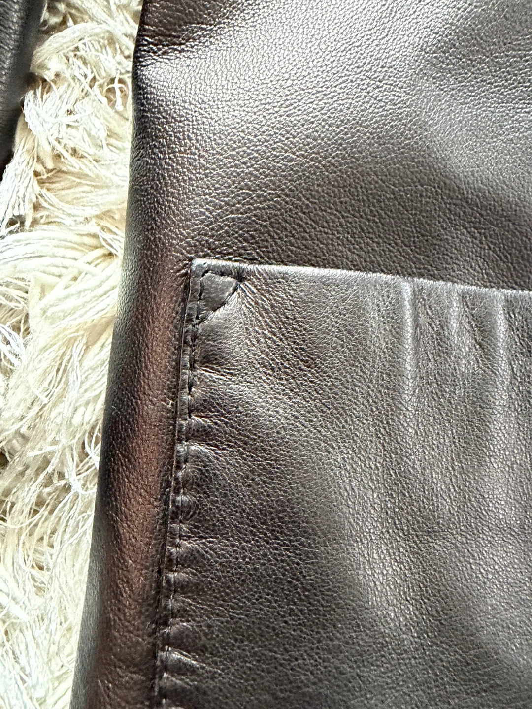 Lambskin leather jacket - photo 2