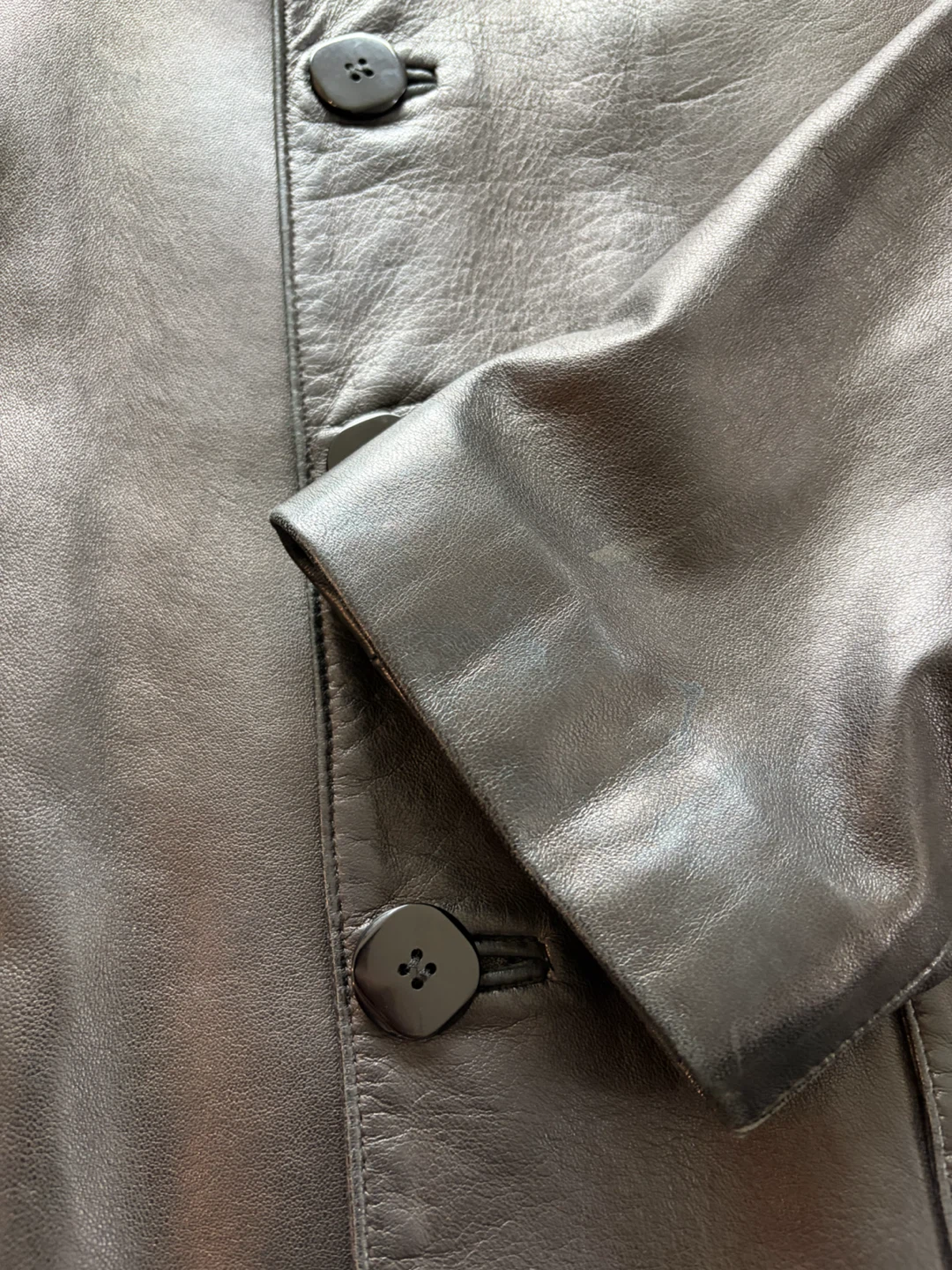 Lambskin leather jacket - photo 3