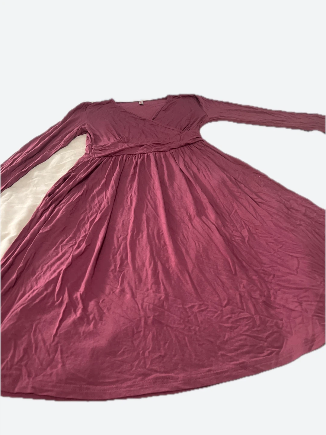 Dusty Rose Maternity Wrap Dress Medium size - photo 2