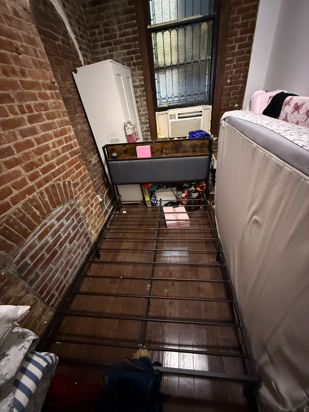 FULL BED FRAME WITH OUTLETS USB C USB.