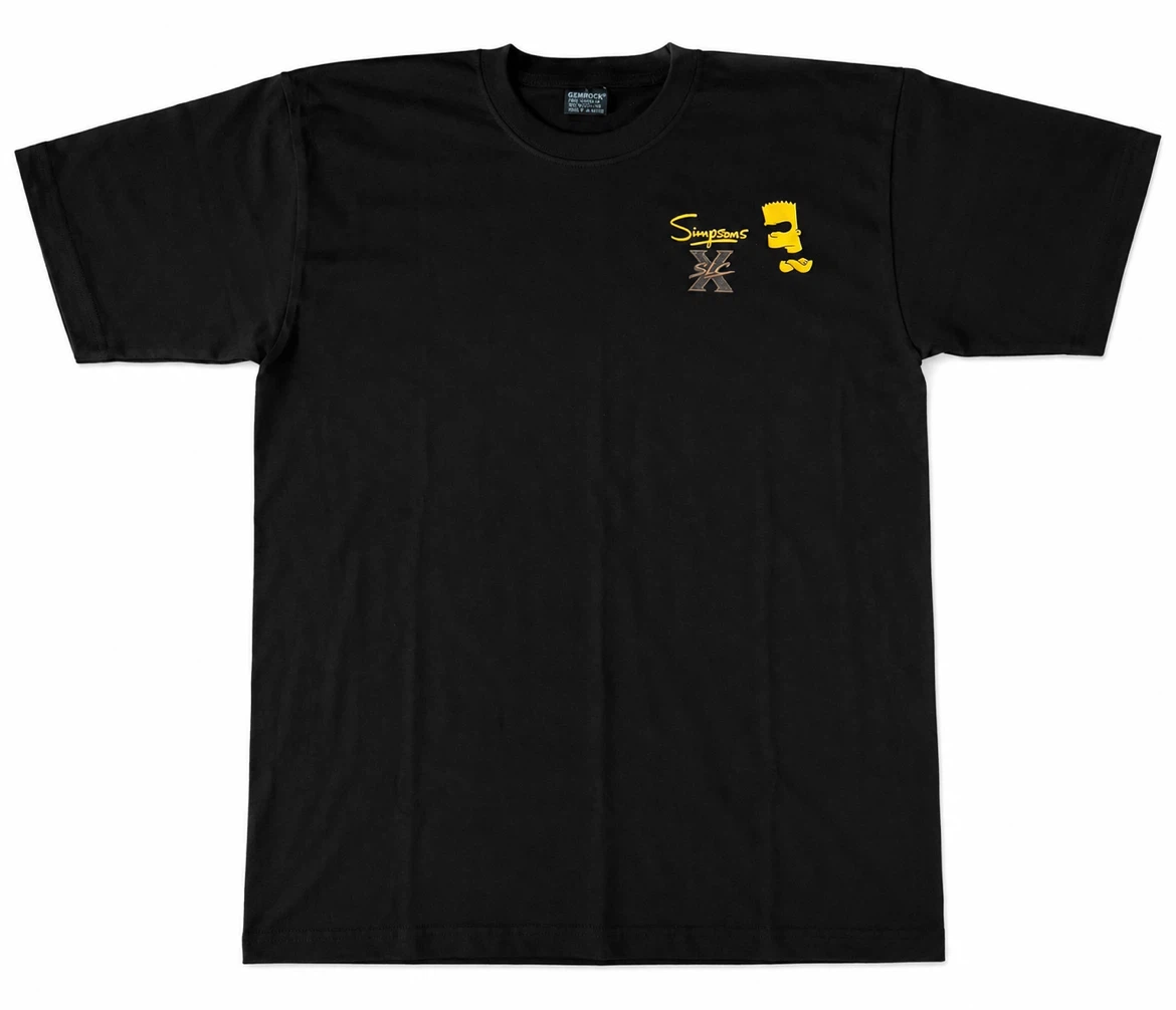 Black The Simpsons Bart Simpson T-Shirt