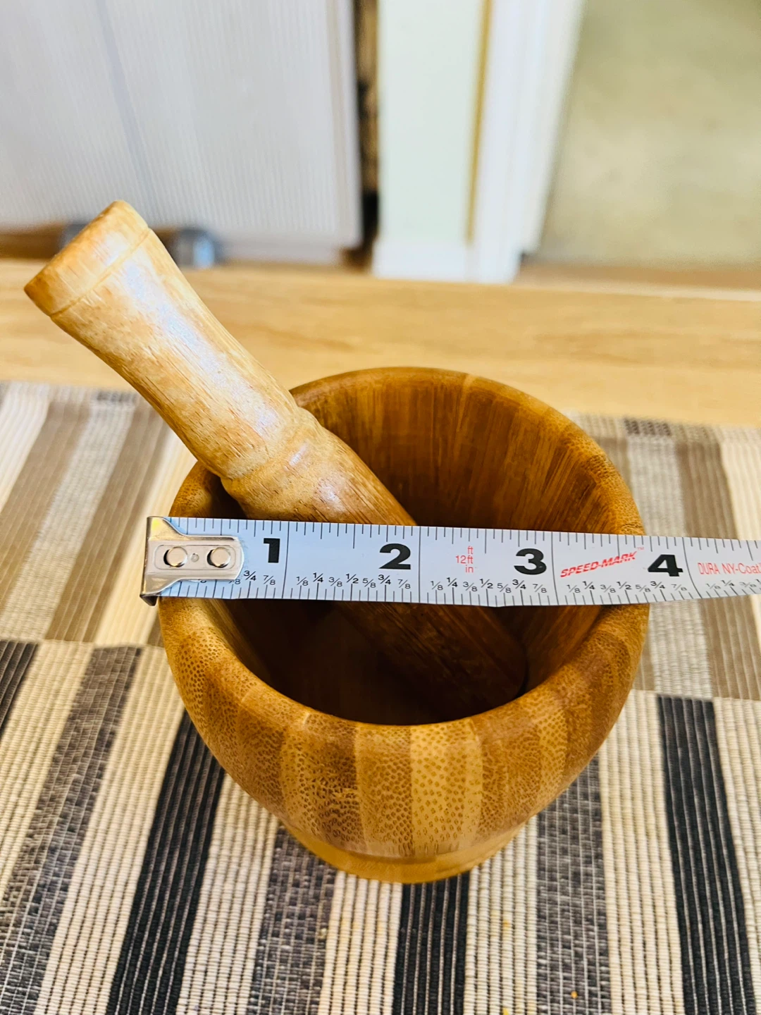 Bamboo Mortar and Pestle Set - photo 2