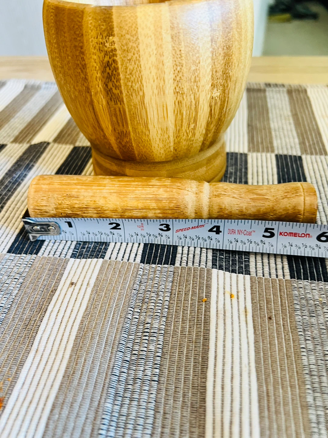 Bamboo Mortar and Pestle Set - photo 4