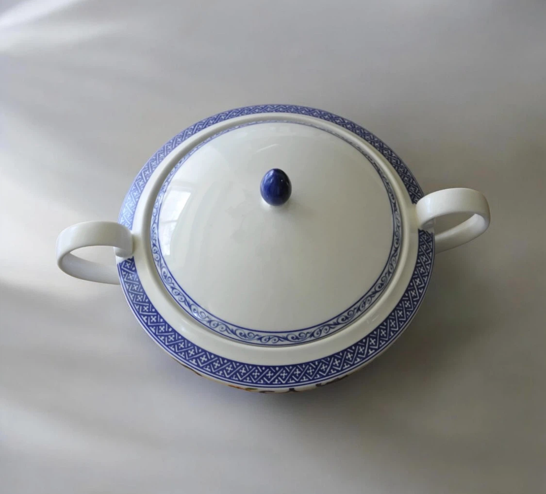 Ralph Lauren Mandarin Blue Casserole Vegetable Dish Retired - photo 5