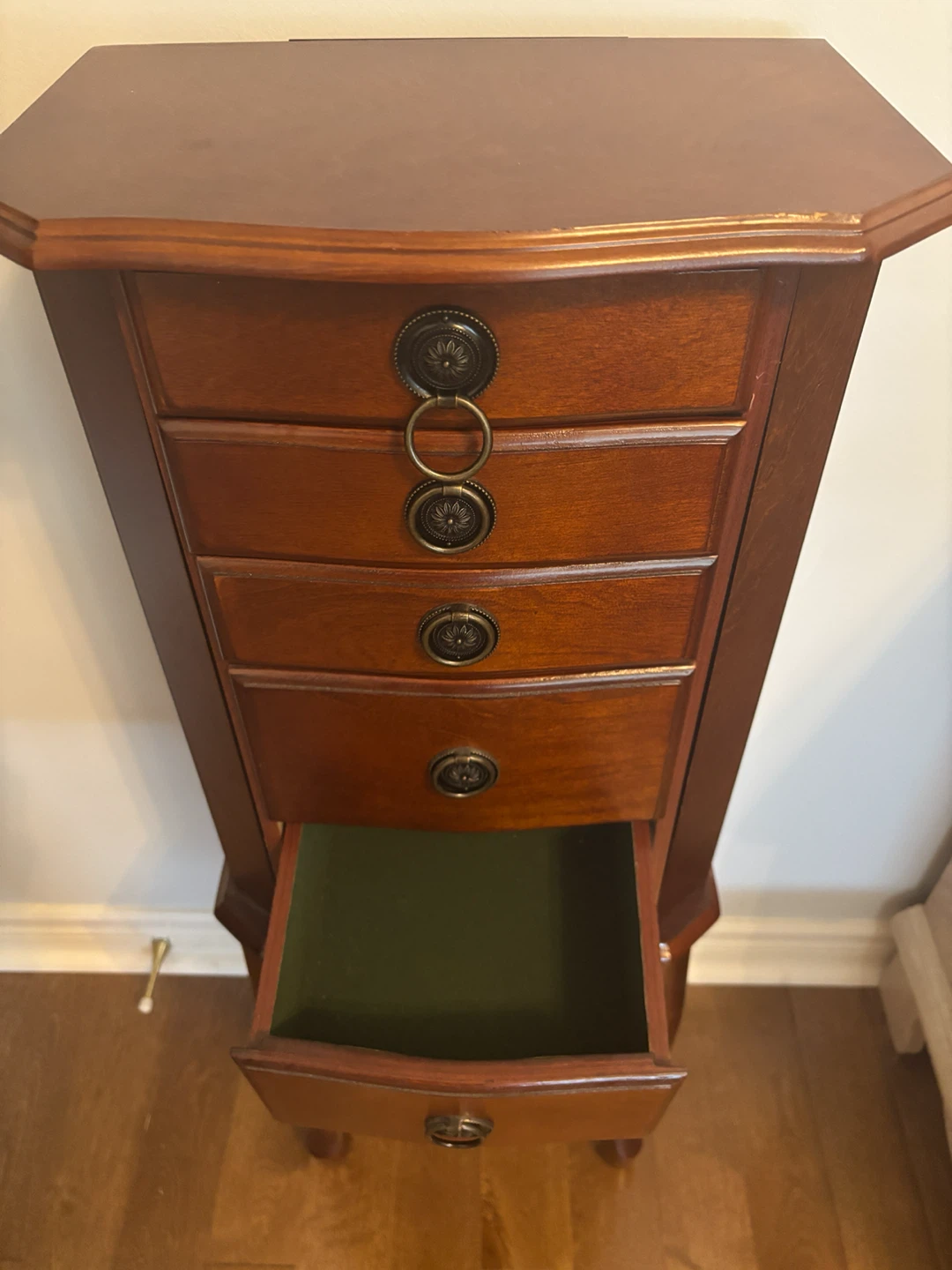 Wooden Jewellery Armoire with Mirror - photo 4