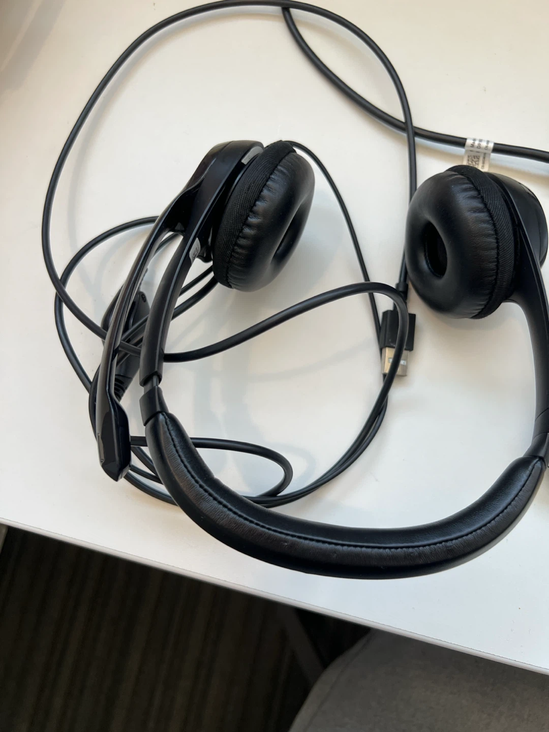 Black Over-Ear Headphones with Microphone
