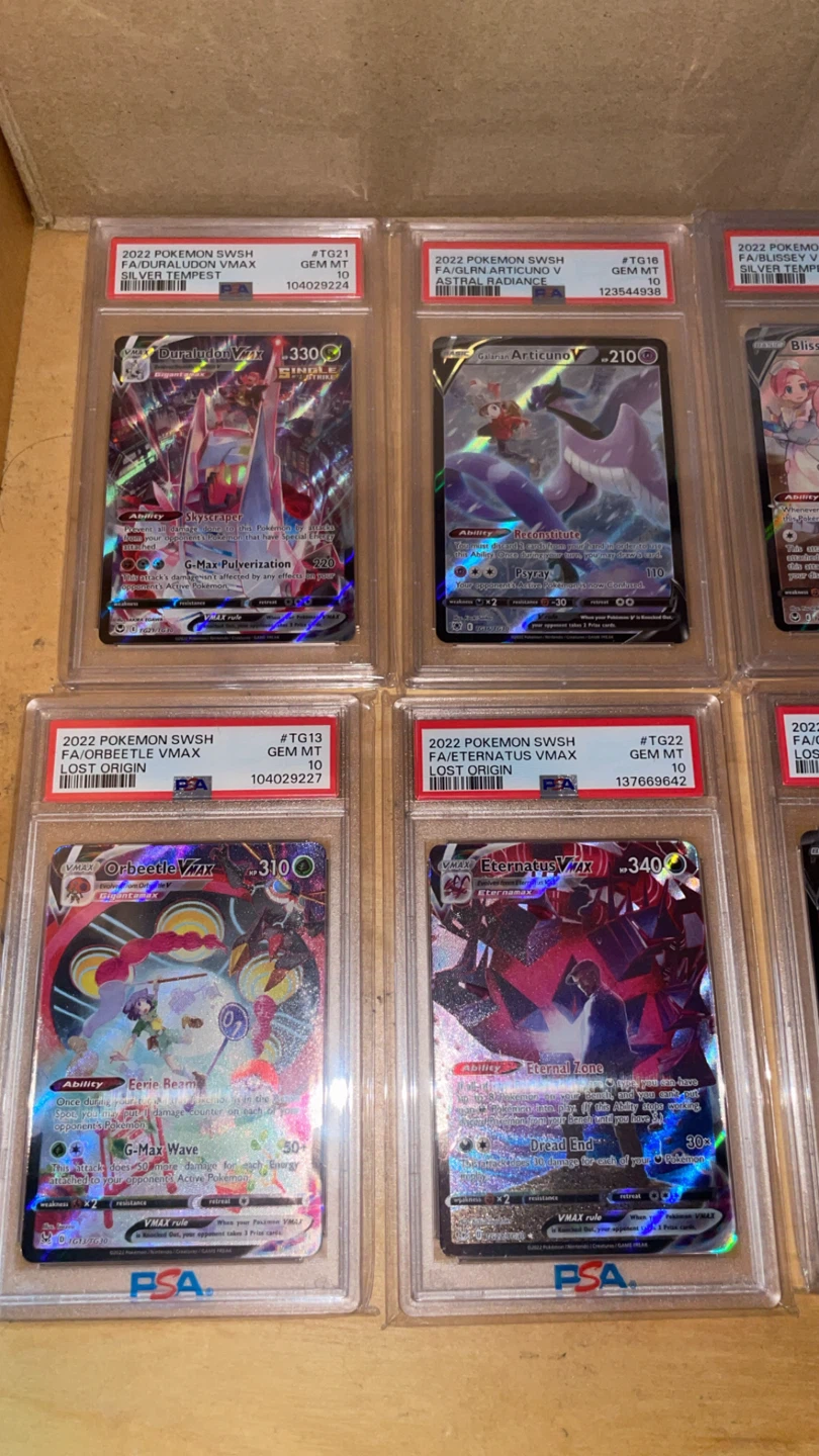 Pokemon psa10 slabs