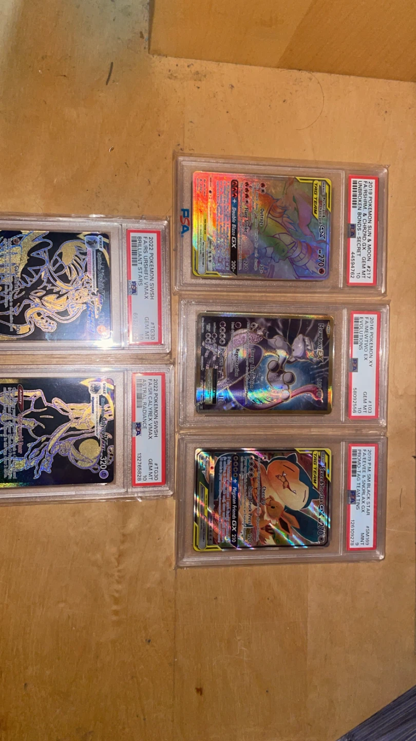 Pokemon psa 9-10 slabs