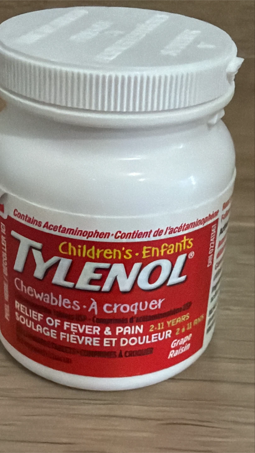 Tylenol Children's Chewables - Grape Raisin