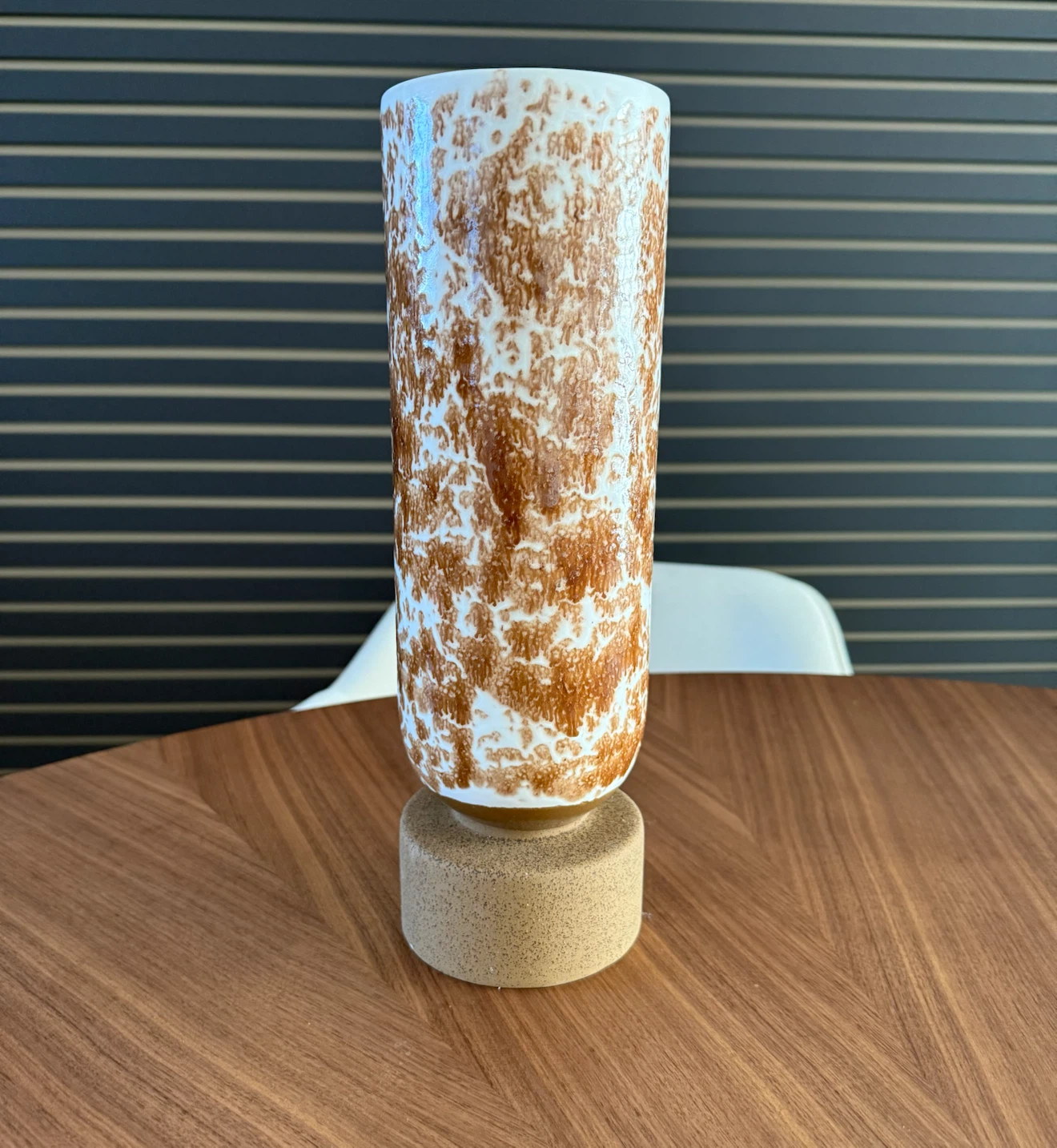 the CB2 Descanso Brown and White Vase.