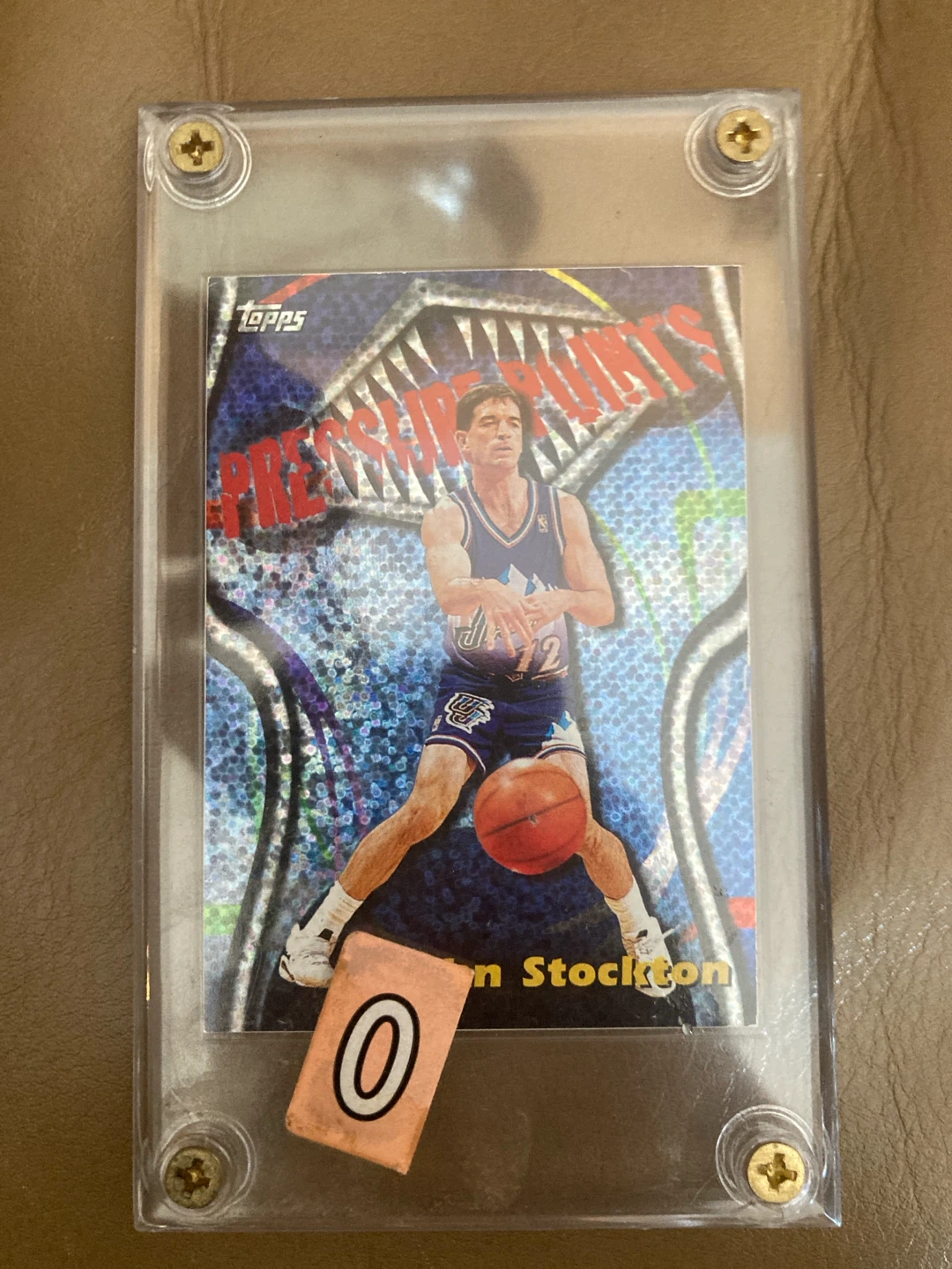 1997 Topps John Stockton "Preserve the Points" Basketball Card - photo 2