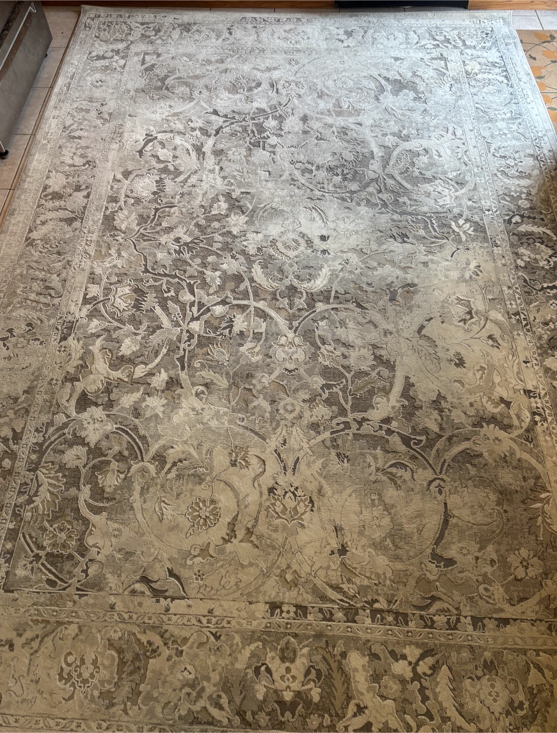 Area Rug in Subtle Grey Design - Vintage Persian Style - photo 2