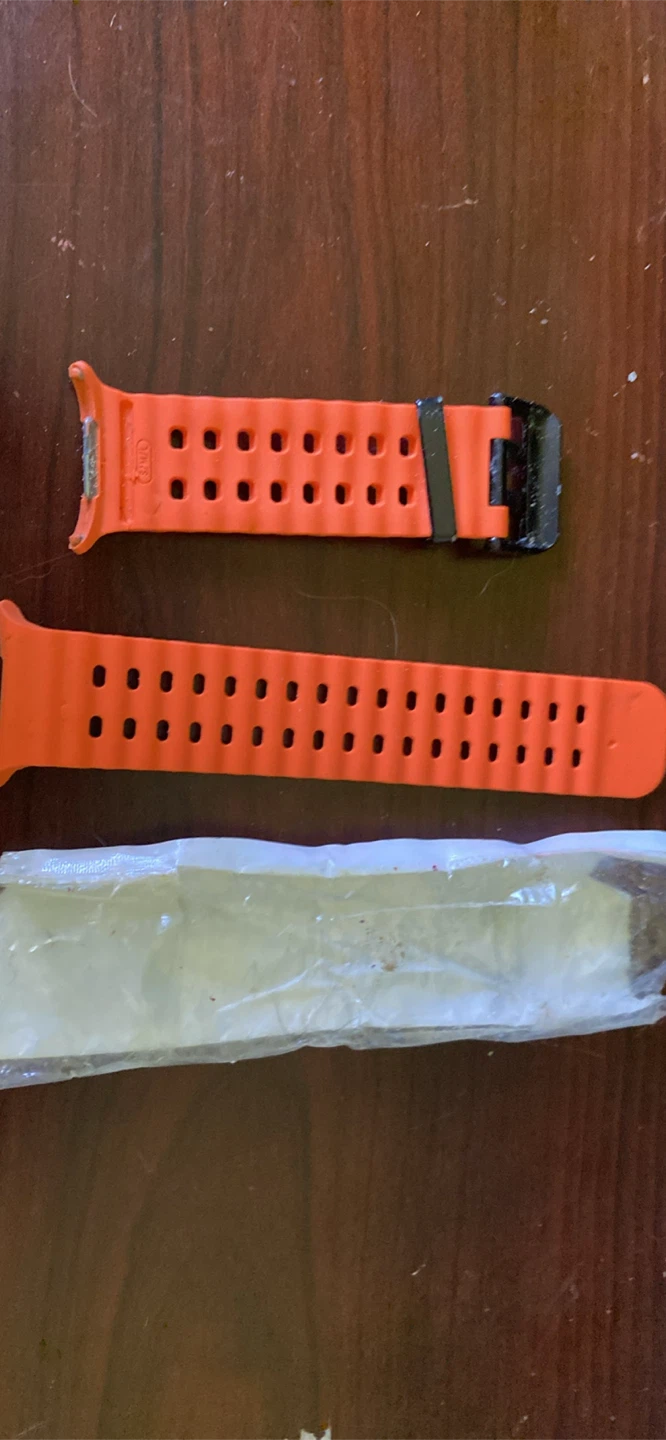 Orange Silicone Watch Band - photo 2