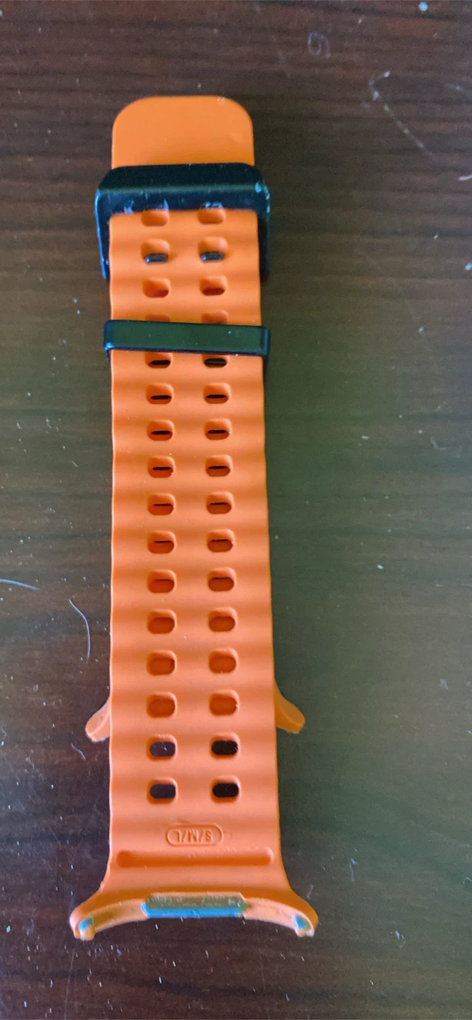 Orange Silicone Watch Band - photo 3