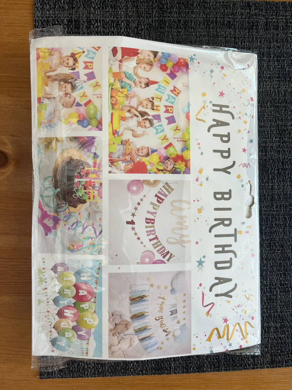 Happy Birthday Banner & Fairy Lights