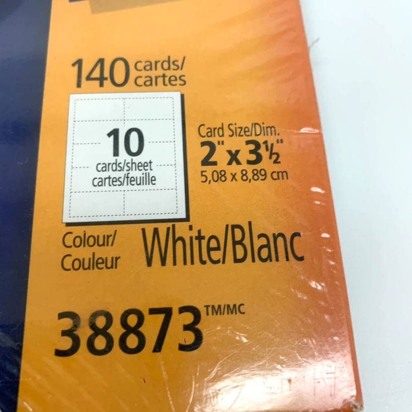 Blank Business Cards Printable Linen Cards 140 Pack Avery White - photo 2