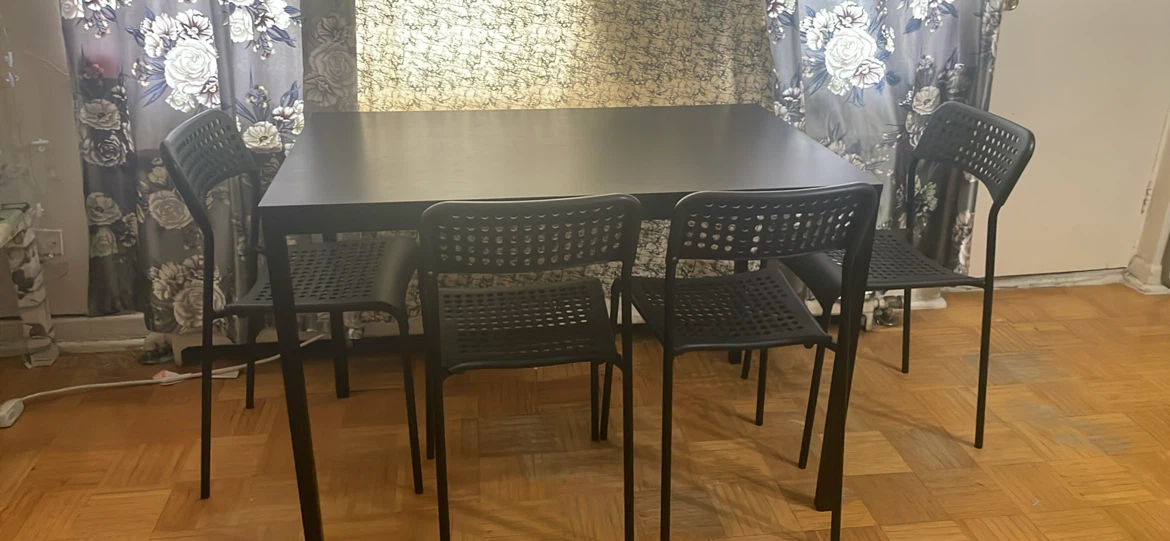 IKEA Dining Table with 4 Chairs – Excellent Condition