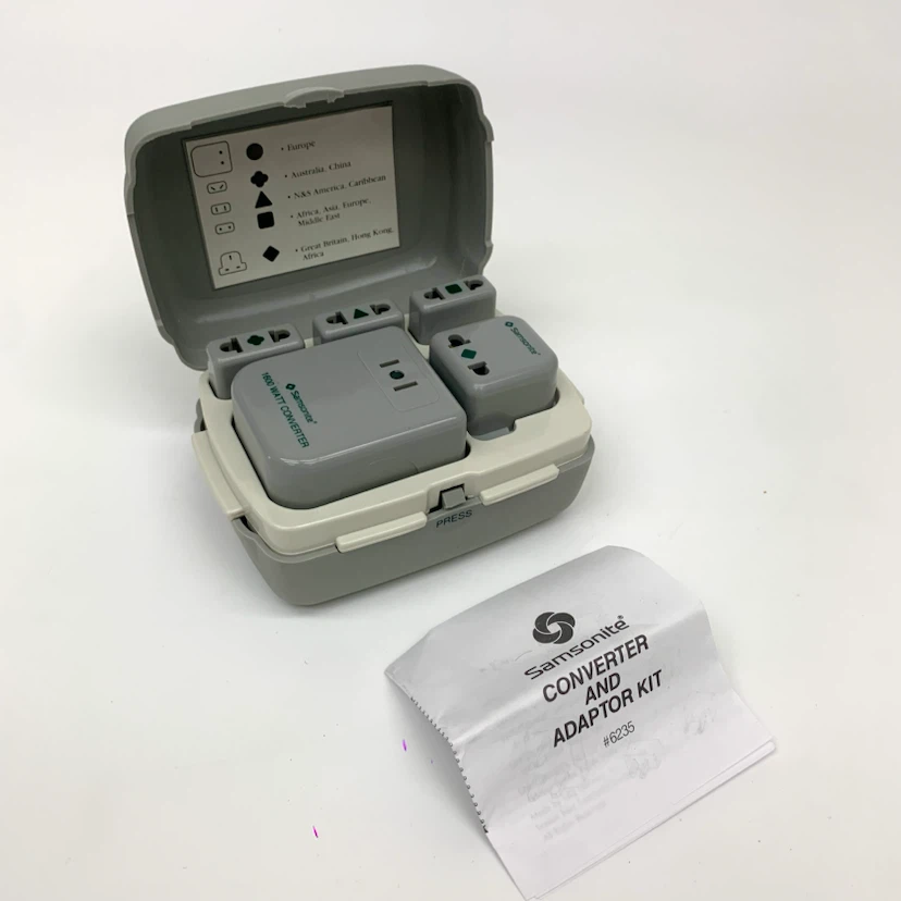 Worldwide Travel Power Converter Plug Adapter Kit 1600W