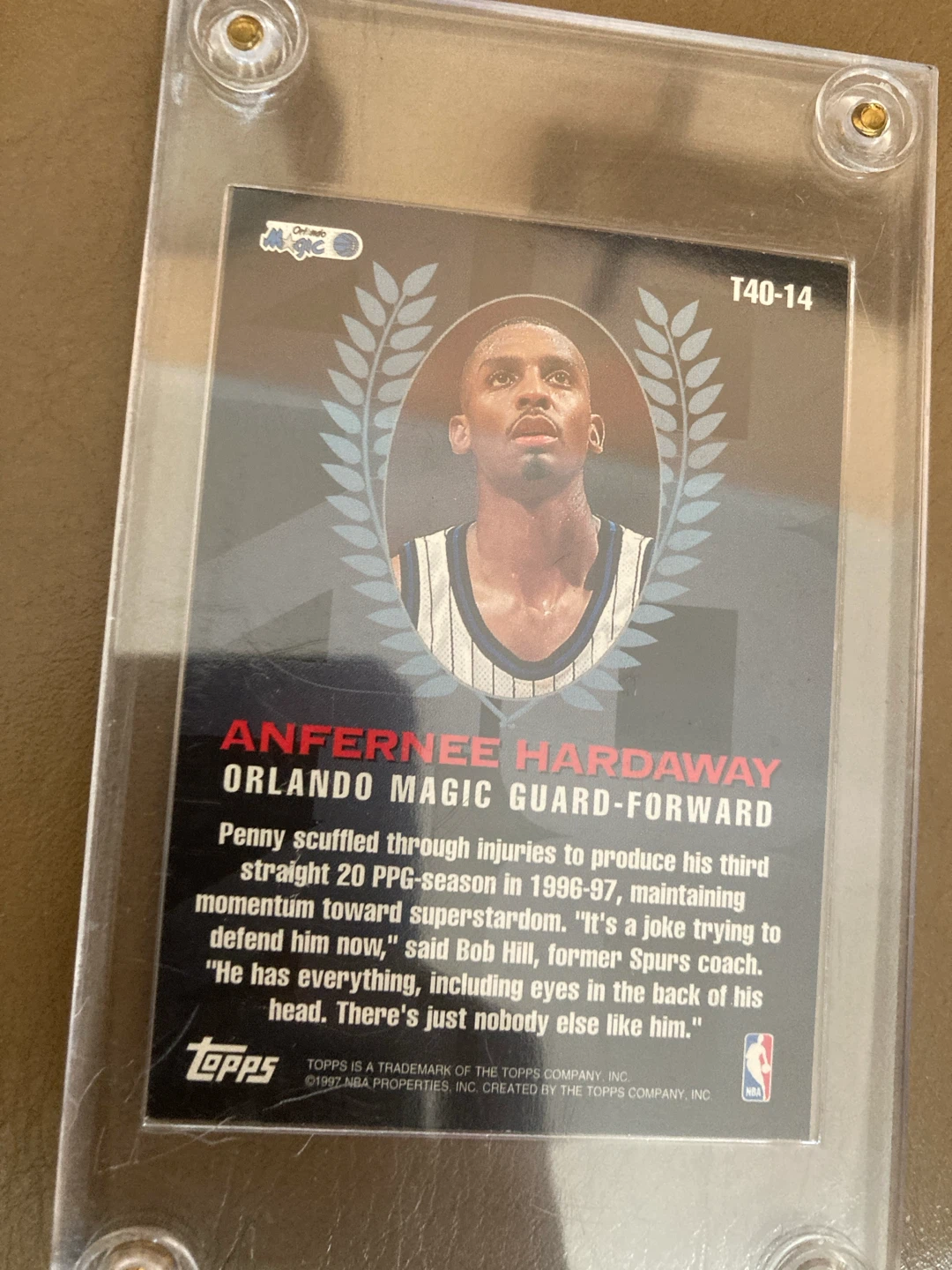 Anfernee Hardaway Orlando Magic Card - photo 2