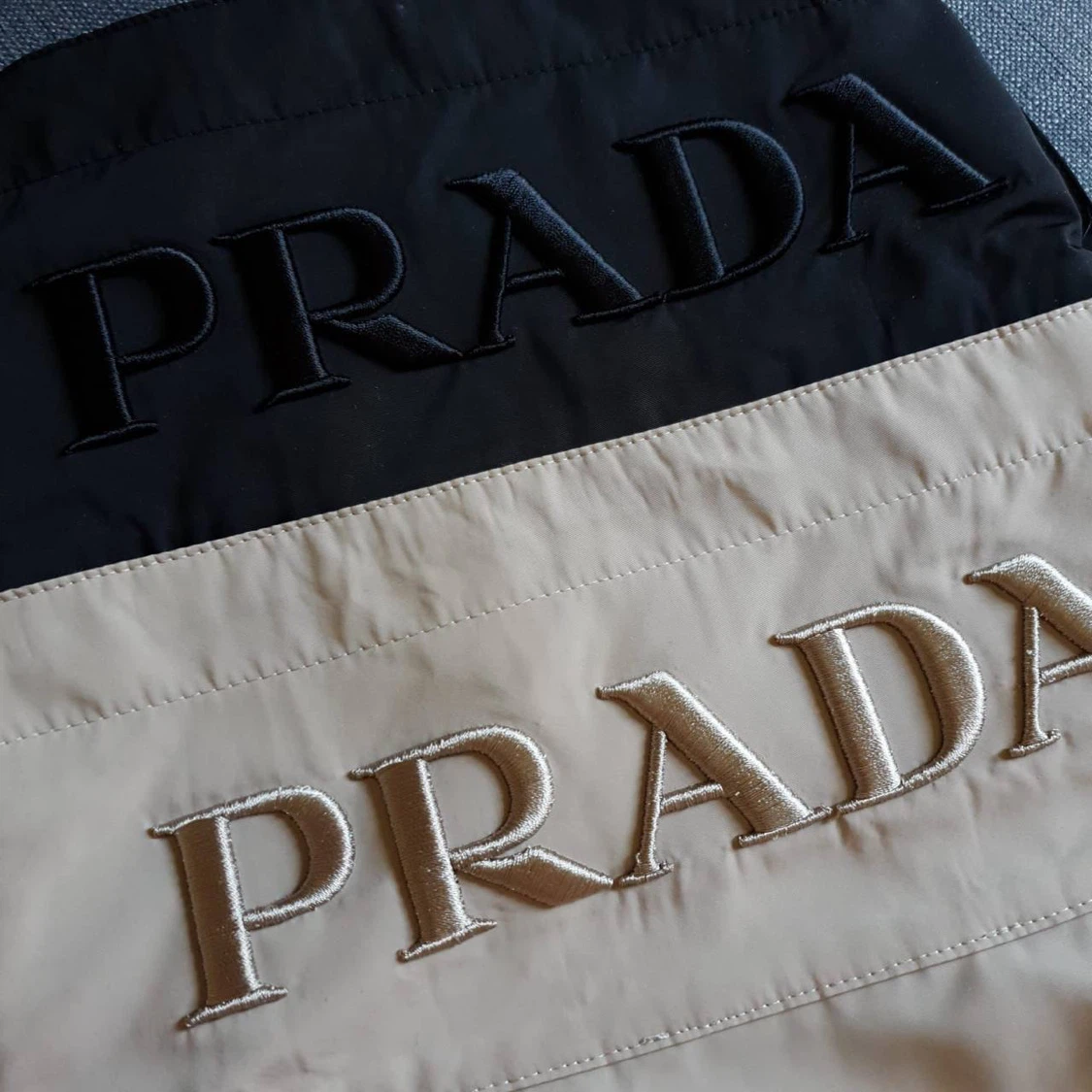 Prada Women’s Black Nylon & Knit Tracksuit – Size L (Brand New) - photo 5