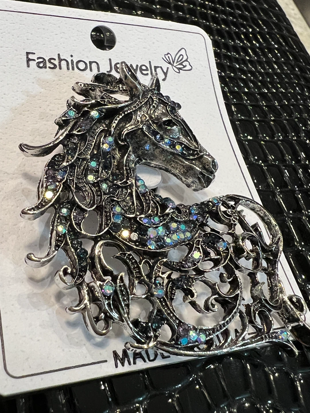 Sparkly Horse Brooch Pin - photo 2