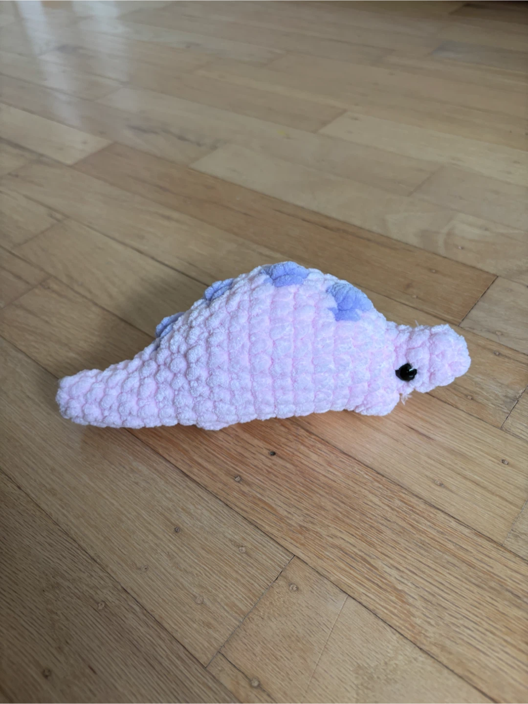Crocheted Pink Dinosaur - photo 2