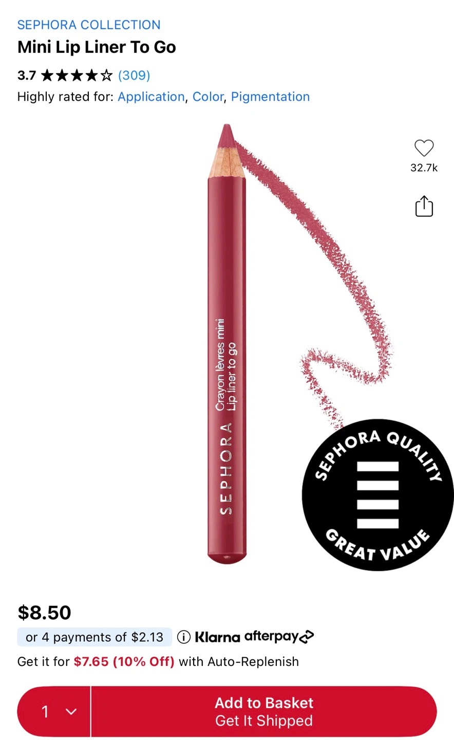 Sephora Collection Mini Lip Liner To Go