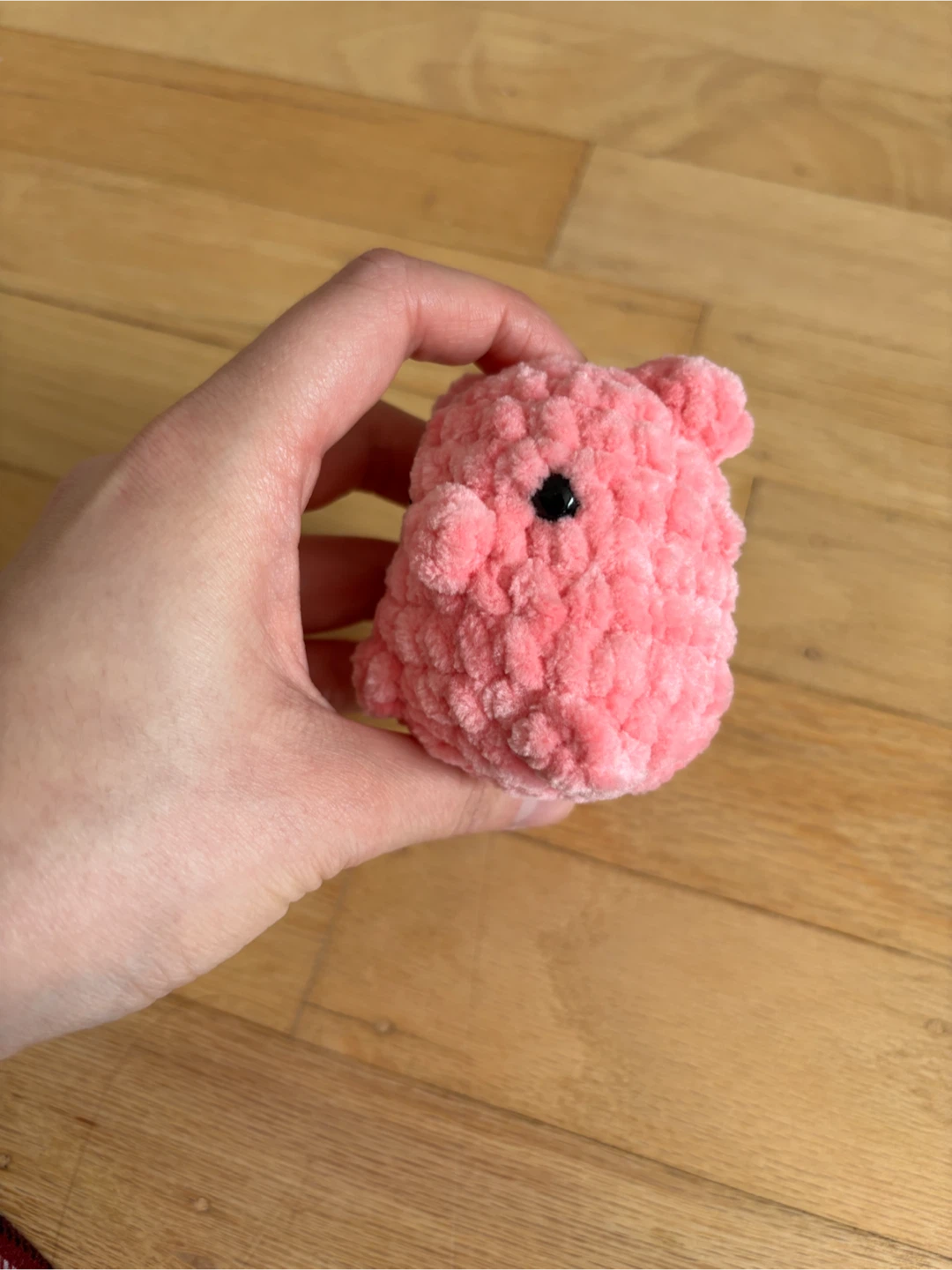 Pink Crocheted Pig Toy - photo 2