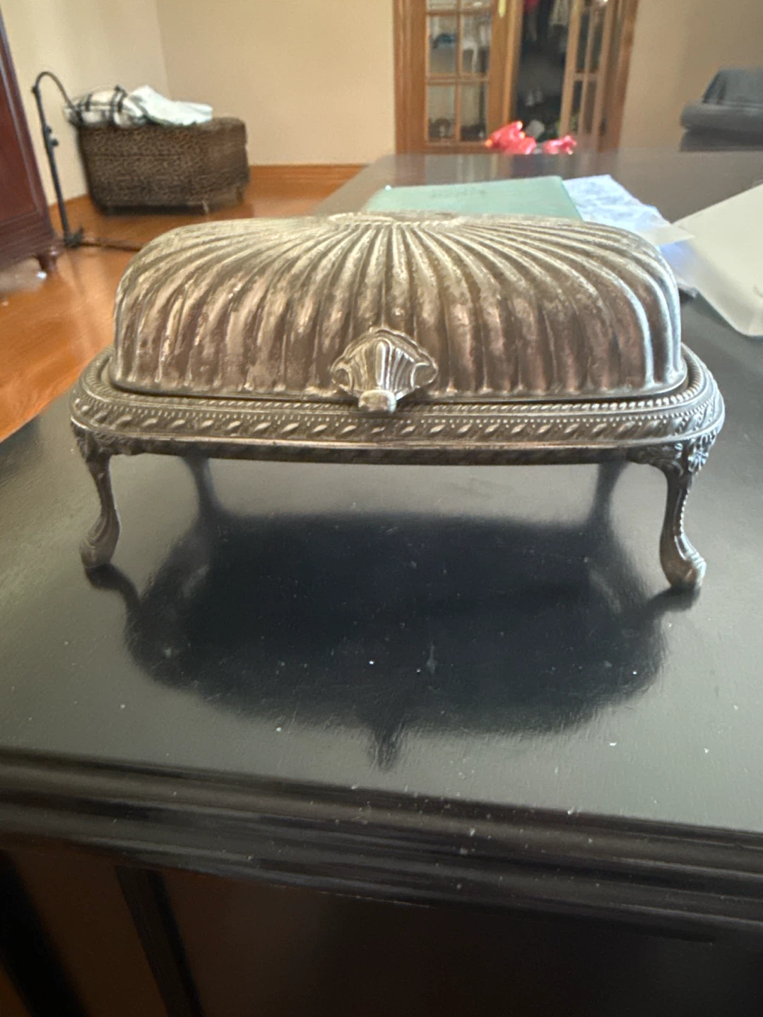 Vintage Silver-Plated Butter Dish