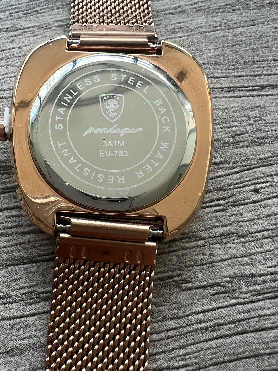 Poedagar Rose Gold Mesh Watch - photo 5