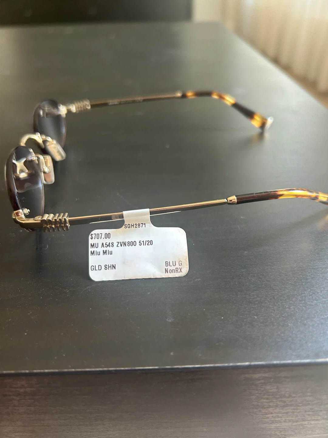 Miu Miu MU A54S Oval Rimless Sunglasses - photo 4